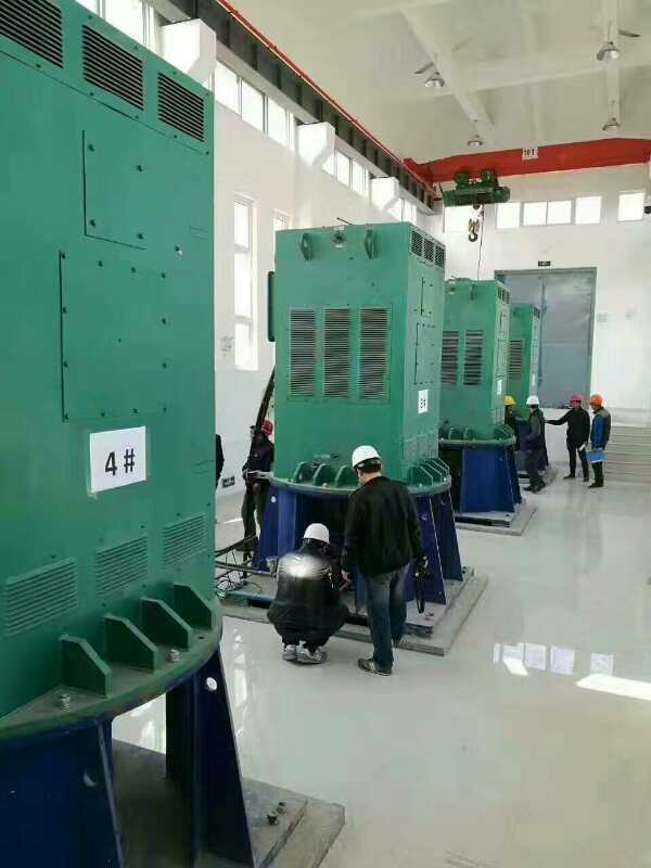 YKK500-6某污水处理厂使用我厂的立式高压电机安装现场生产厂家